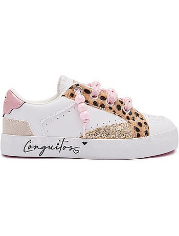 Sneakers conguitos estampado animal