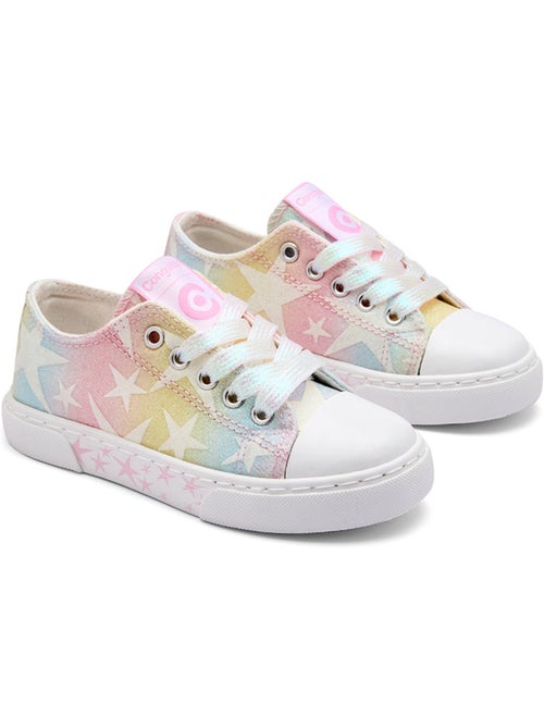 Sneakers conguitos estampado estrellas brillo - Kiabi Sneakers conguitos estampado estrellas brillo - Kiabi