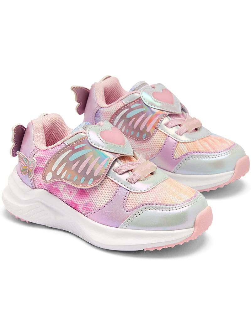 Sneakers Conguitos Estampado Mariposa Rosa - Kiabi