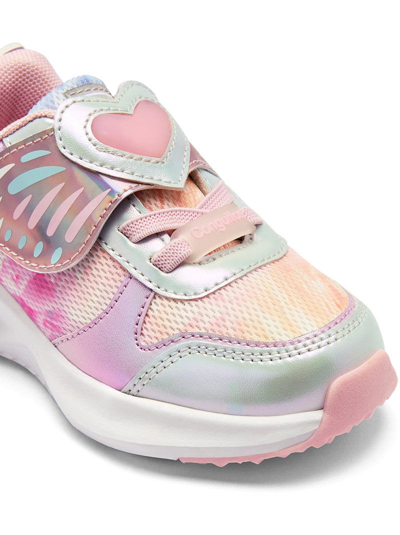 Sneakers Conguitos Estampado Mariposa Rosa - Kiabi