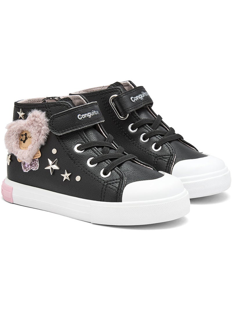 Sneakers conguitos estrellas pelo Nero - Kiabi