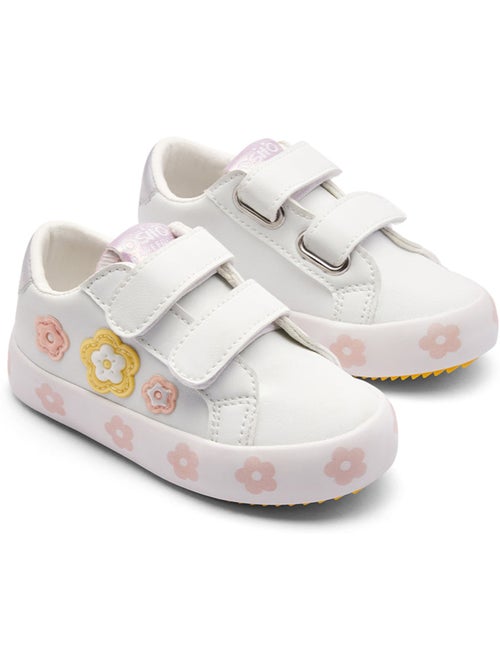 Sneakers conguitos flores autoadherente - Kiabi Sneakers conguitos flores autoadherente - Kiabi