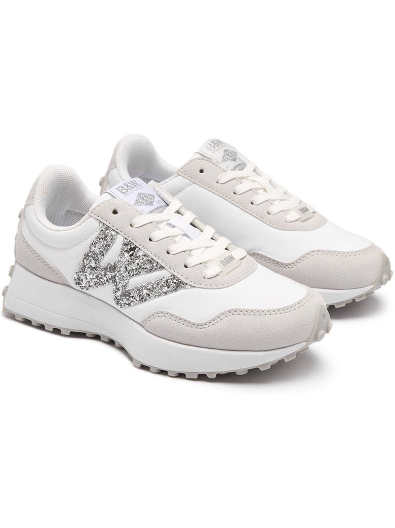 Sneakers conguitos glitter b&w Bianco - Kiabi
