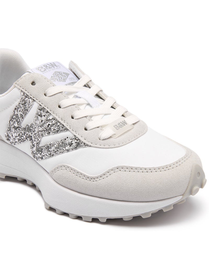 Sneakers conguitos glitter b&w Bianco - Kiabi
