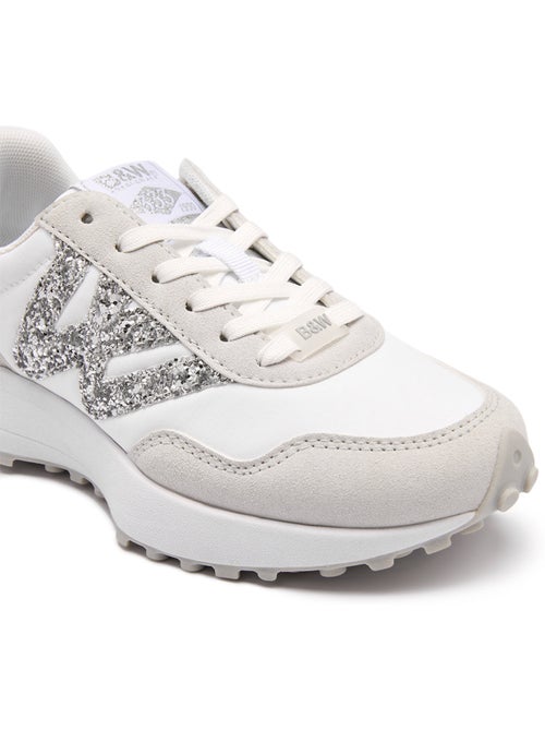 Sneakers Conguitos Glitter B&W - Kiabi