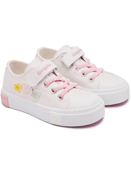 Sneakers conguitos glitter corazón - Kiabi