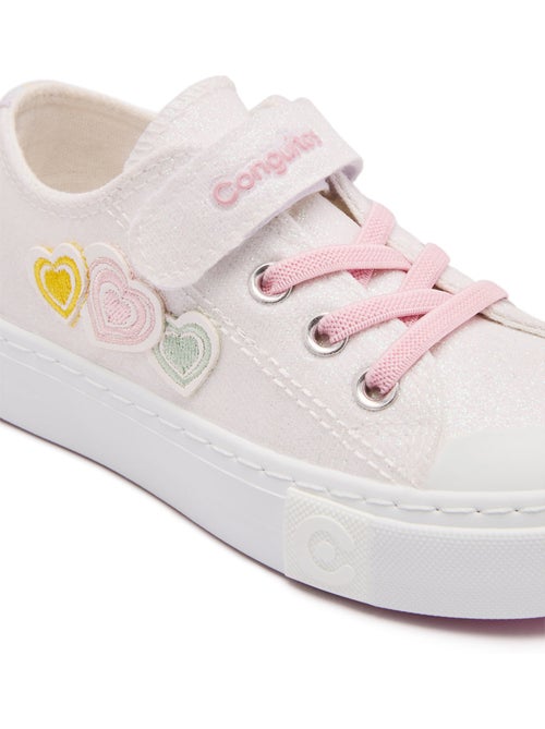 Sneakers conguitos glitter corazón - Kiabi