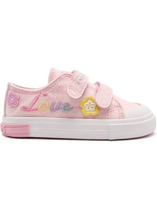Sneakers conguitos glitter flores - Kiabi