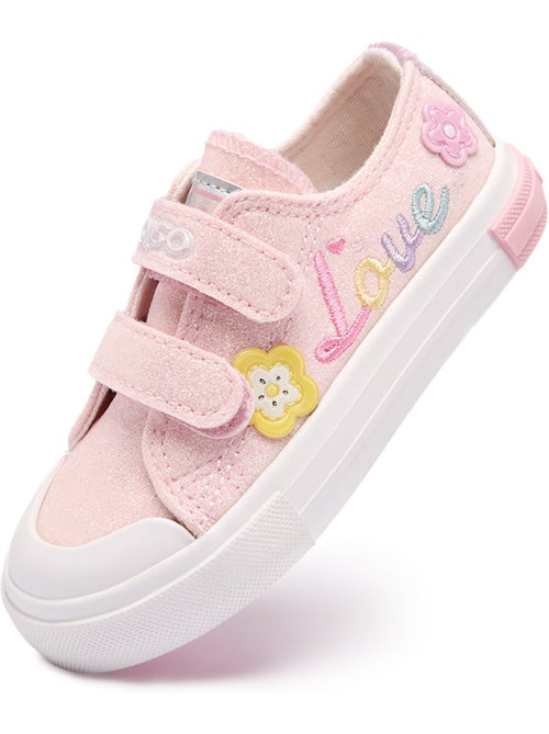 Sneakers conguitos glitter flores - Kiabi