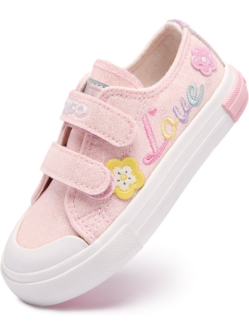 Sneakers conguitos glitter flores Rosa - Kiabi