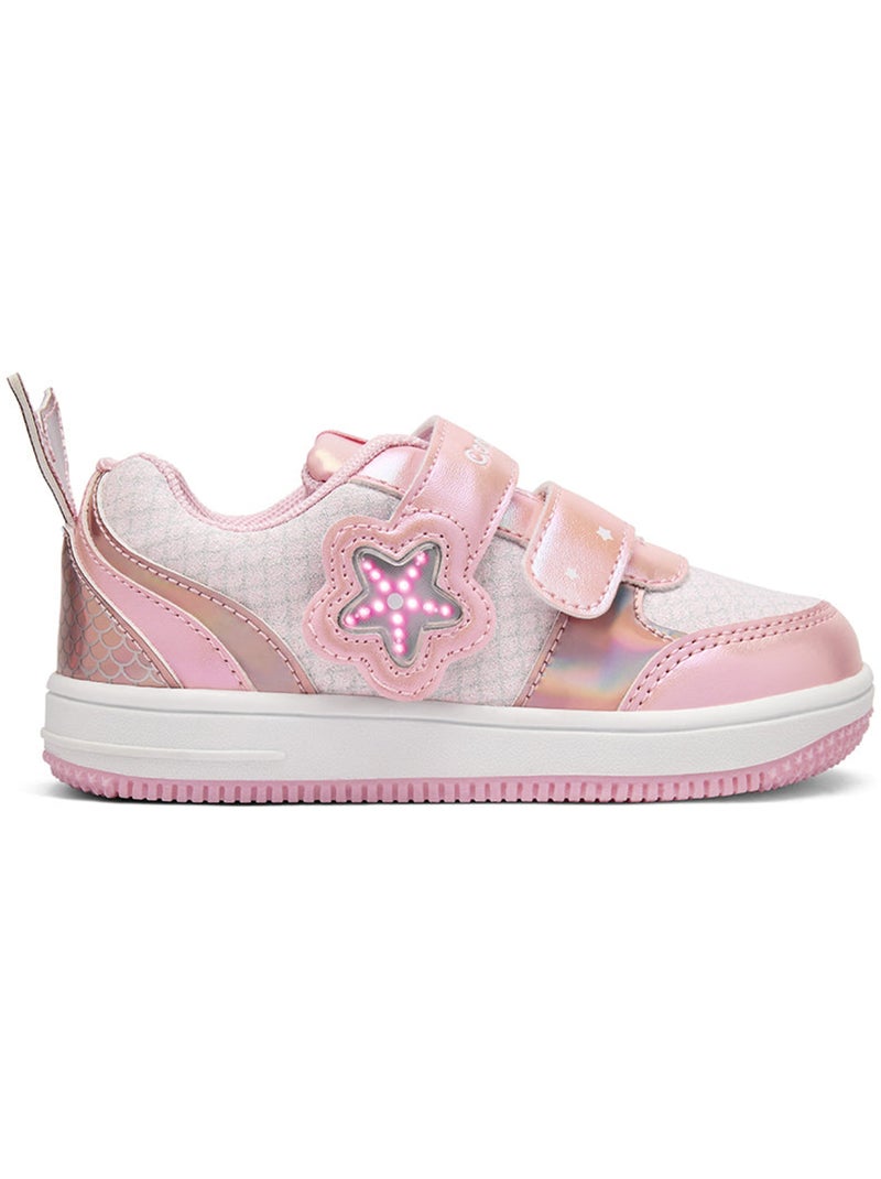 Sneakers conguitos glitter luces estrella Rosa - Kiabi