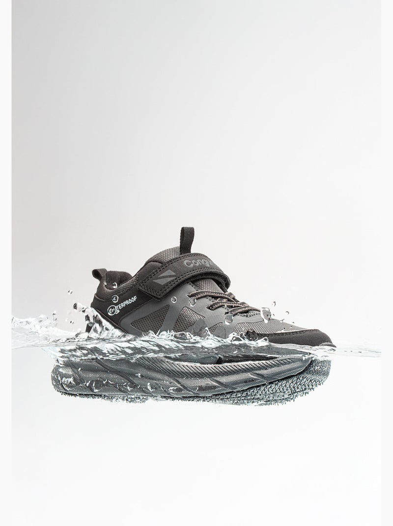 Sneakers conguitos impermeables Grigio grigio - Kiabi