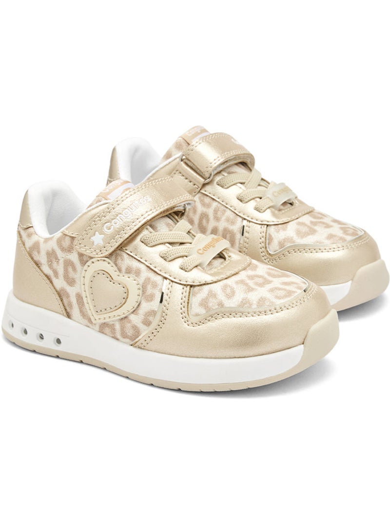 Sneakers conguitos luces barefoot Oro - Kiabi