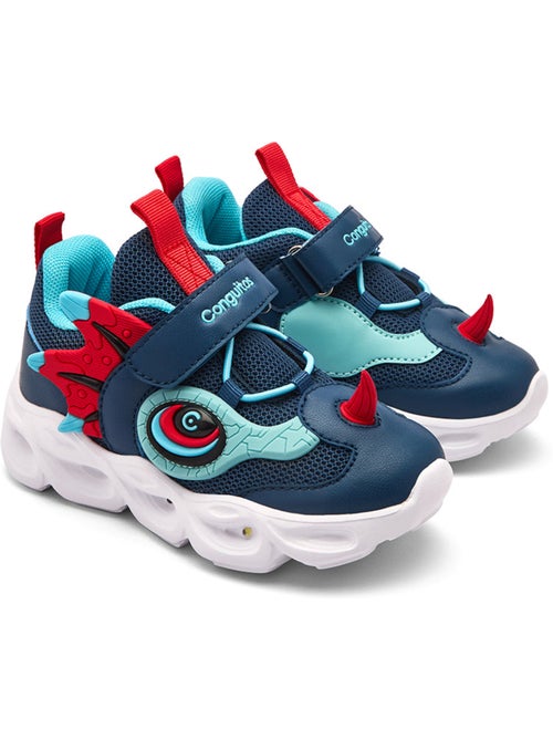 Sneakers conguitos luces estampado - Kiabi