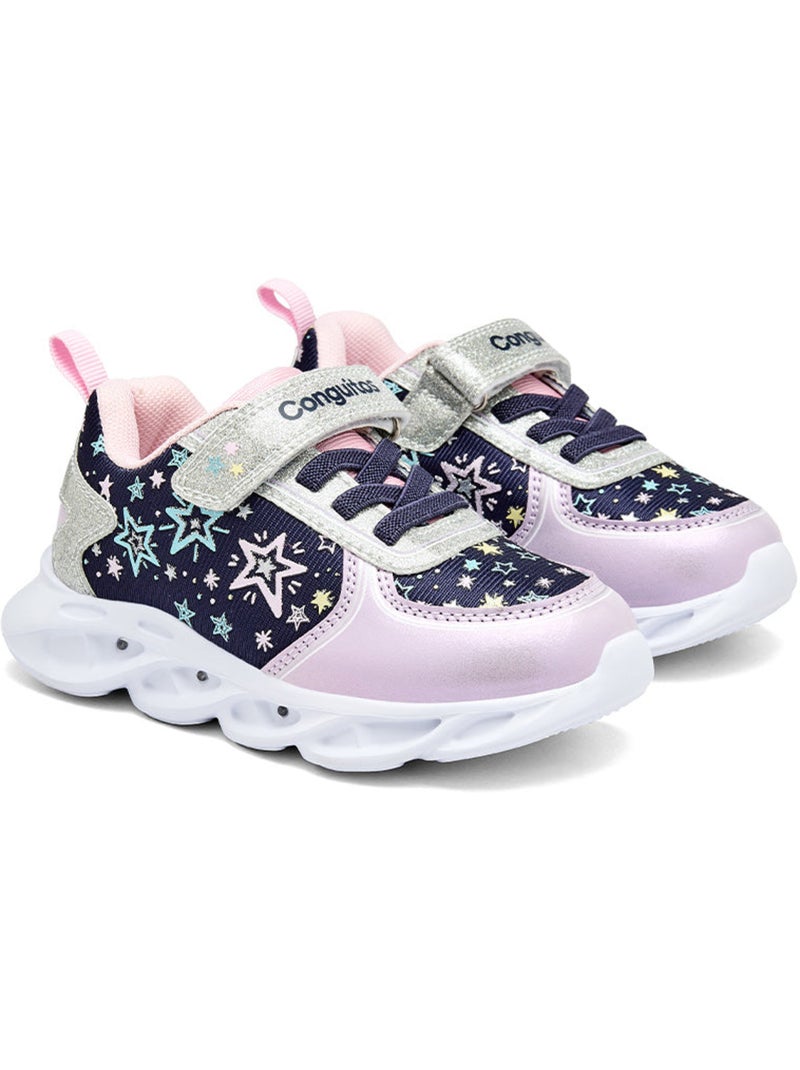 Sneakers conguitos luces estrellas Blu marino - Kiabi