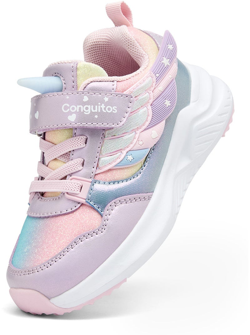 Sneakers conguitos luces Malva lilla - Kiabi