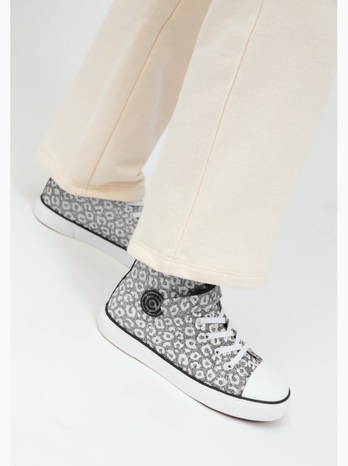 Sneakers conguitos purpurina - Kiabi