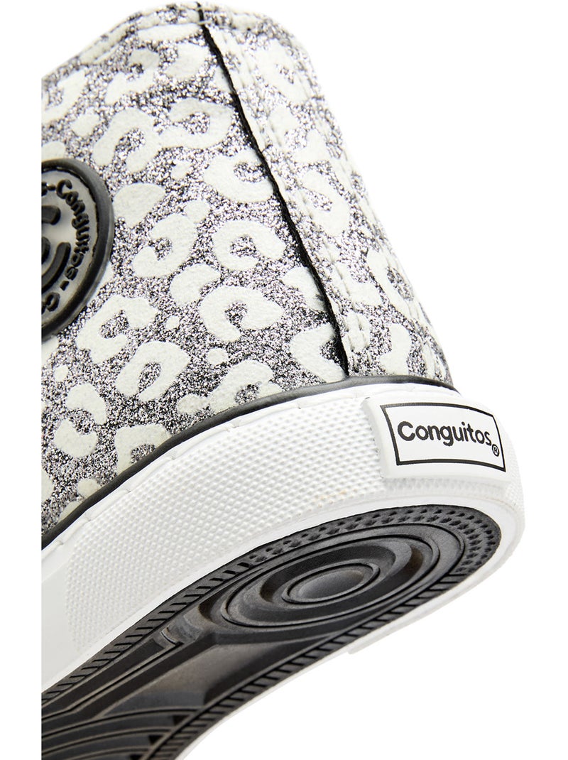 Sneakers conguitos purpurina Argento - Kiabi