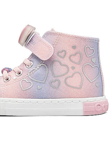 Sneakers conguitos purpurina luces
