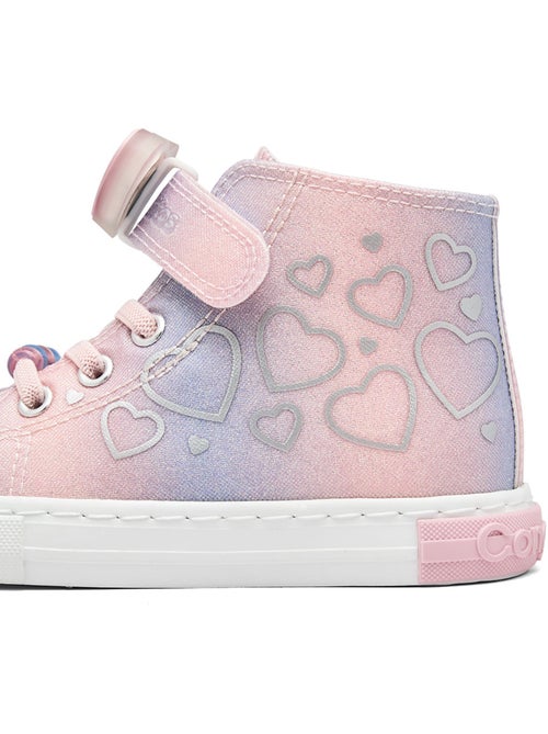 Sneakers conguitos purpurina luces - Kiabi