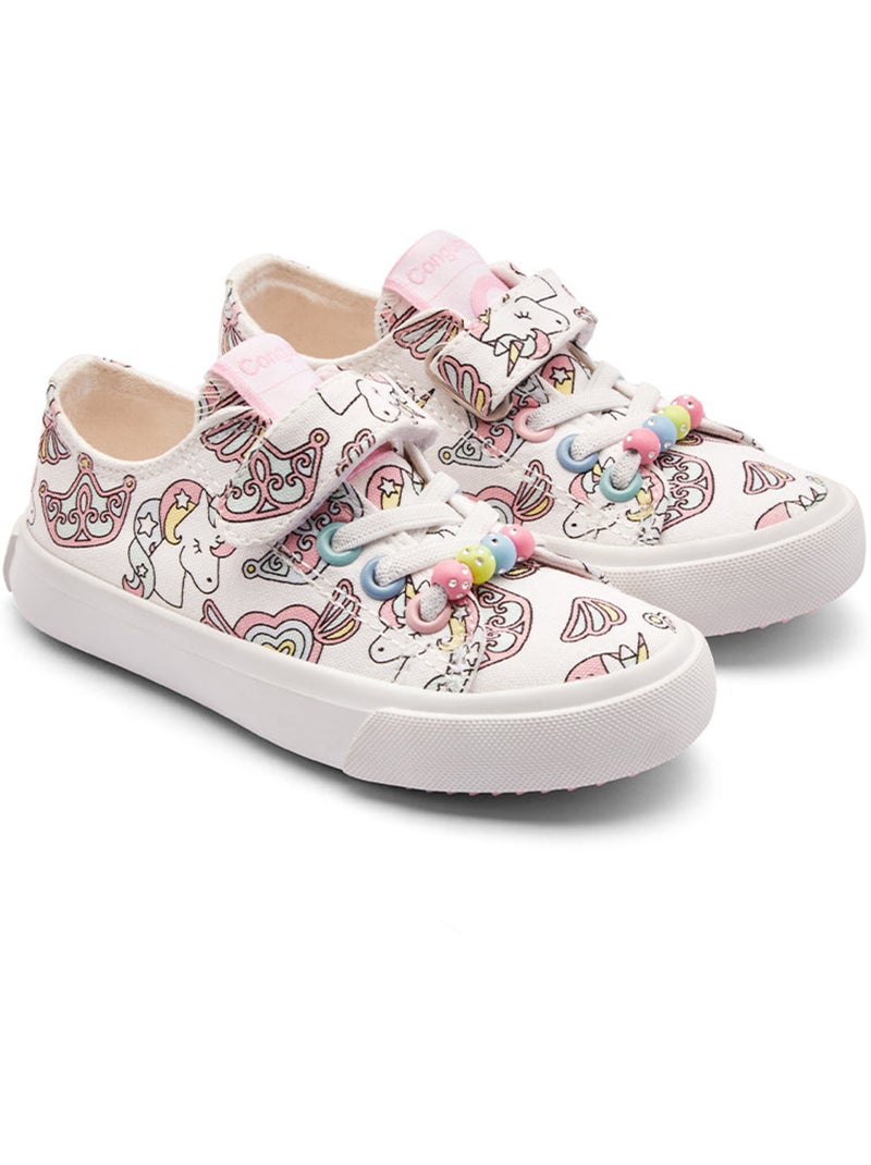 Sneakers conguitos unicornio fantasía Bianco - Kiabi