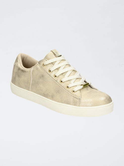 Sneakers da città dorate - Kiabi