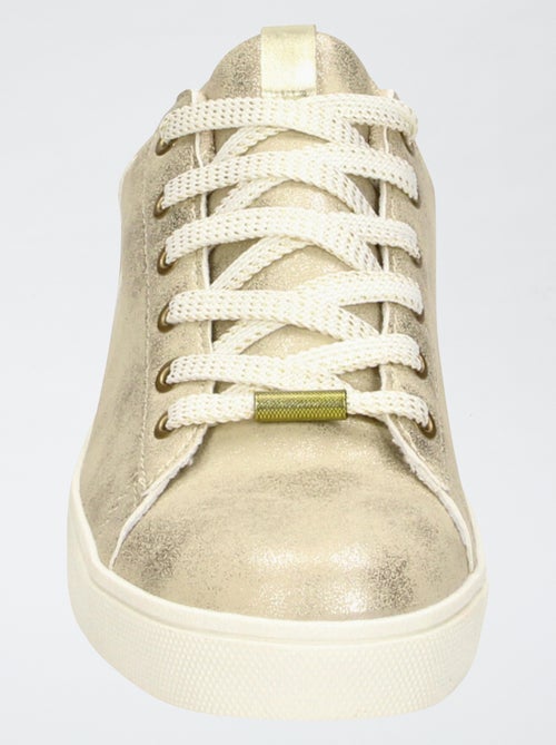 Sneakers da città dorate - Kiabi