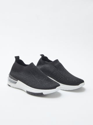 Sneakers da infilare con strass