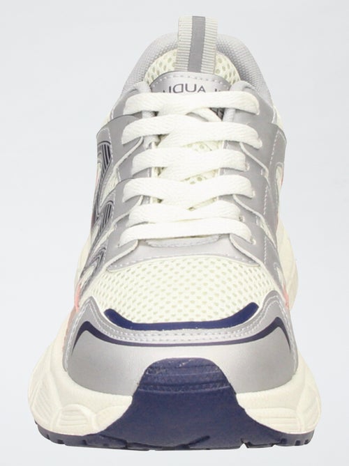 Sneakers da running in mesh tricolore - Kiabi