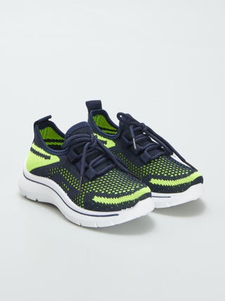 Sneakers de sport en mesh bicolore