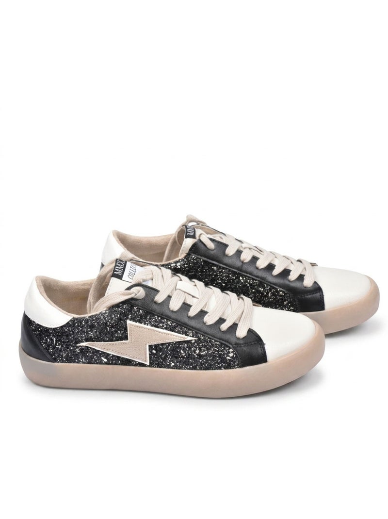 Sneakers Donna Glitter Plateau Fulmine MMXXIV OZABI Nero - Kiabi