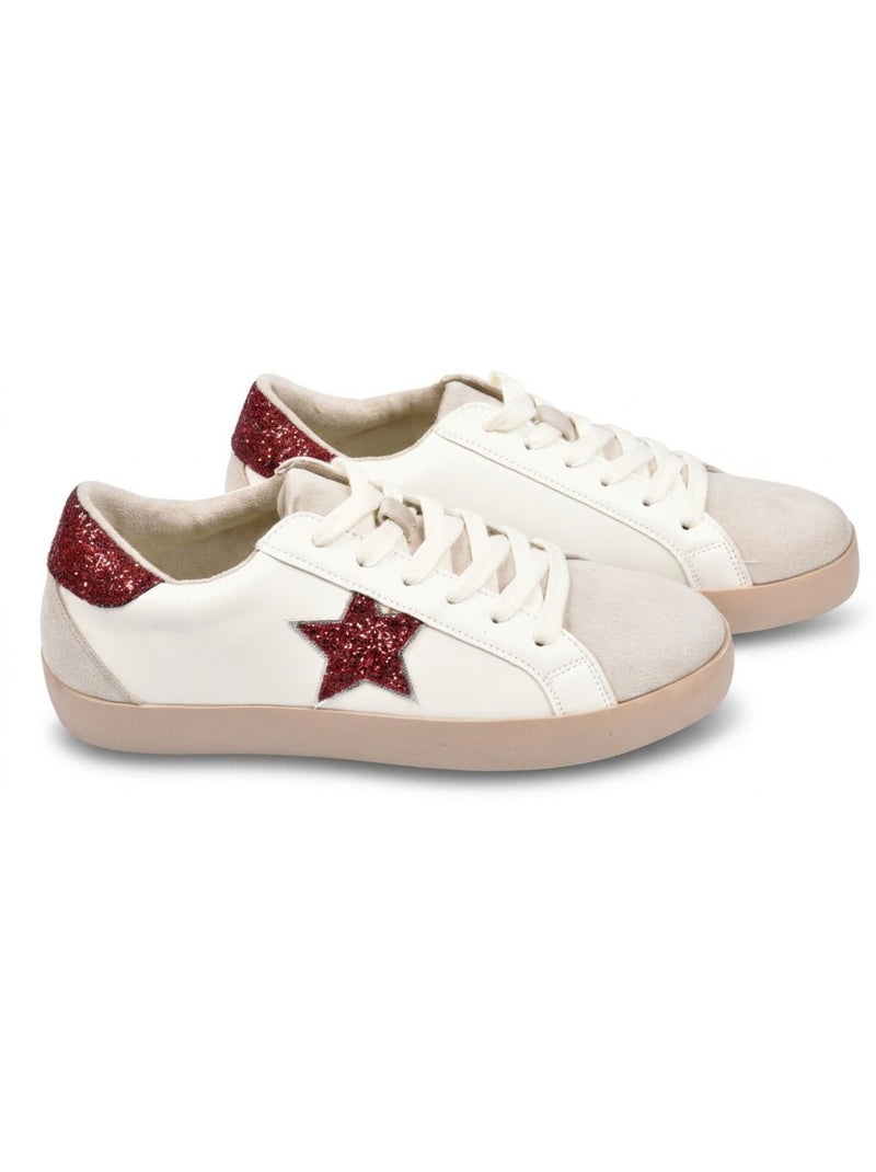Sneakers Donna Glitter Stella Platform MMXXIV OZABI Rosso - Kiabi
