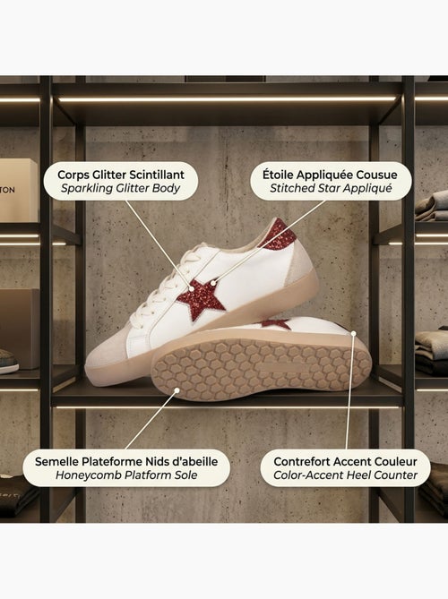 Sneakers Donna Glitter Stella Platform MMXXIV OZABI - Kiabi Sneakers Donna Glitter Stella Platform MMXXIV OZABI - Kiabi