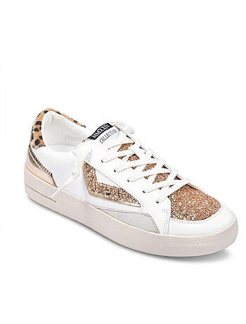Sneakers Donna Leopardo Glitter Plateau Taglia MMXXIV OZABI