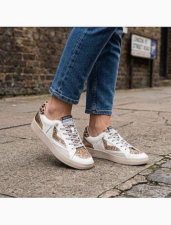Sneakers Donna Leopardo Glitter Plateau Taglia MMXXIV OZABI