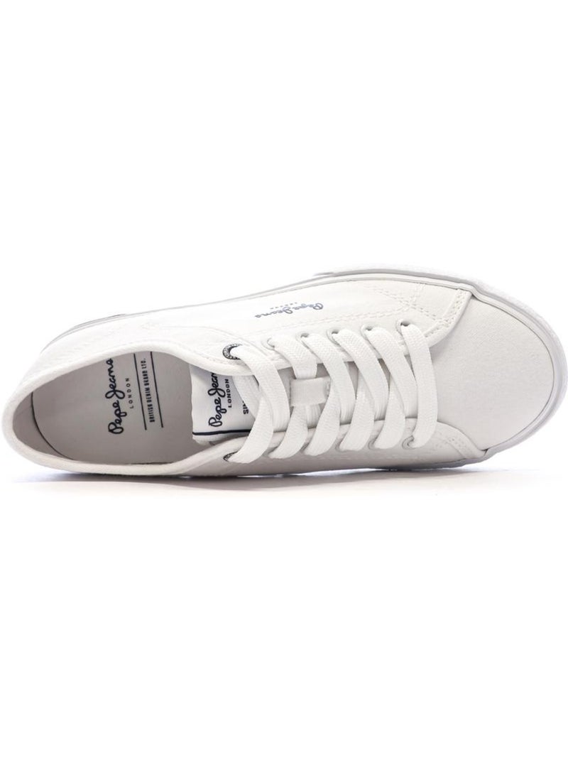 Sneakers Donna Pepe Jeans Kenton Road Bianco - Kiabi