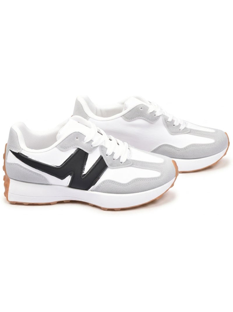 Sneakers Donna Runner Mesh Logo OZABI Grigio - Kiabi