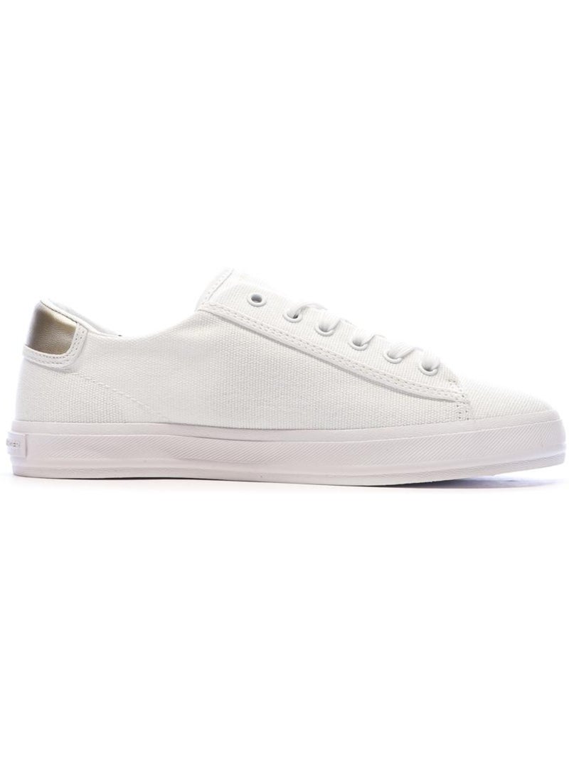 Sneakers Donna Tommy Hilfiger in Tela con Lacci Bianco - Kiabi