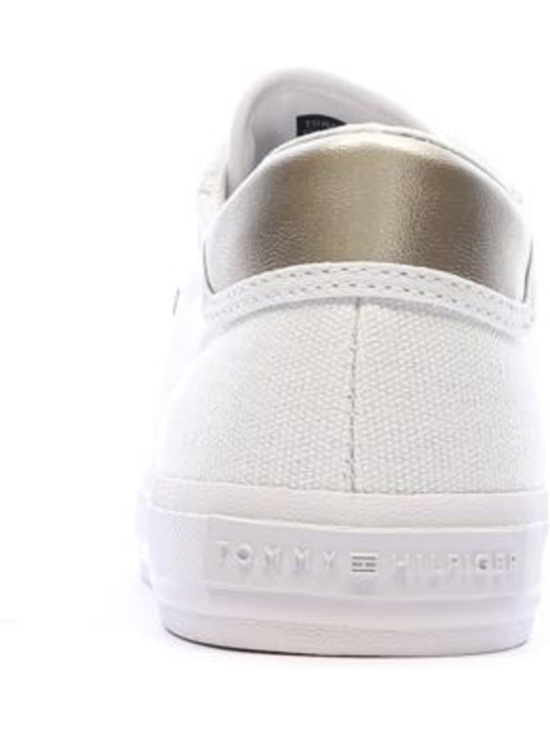 Sneakers Donna Tommy Hilfiger in Tela con Lacci Bianco - Kiabi