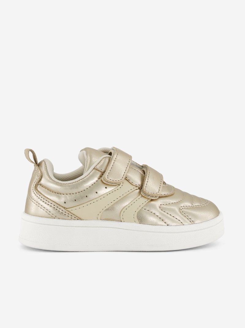 Sneakers dorate con strappi e lacci Giallo - Kiabi