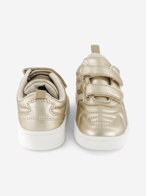 Sneakers dorate con strappi e lacci - Kiabi