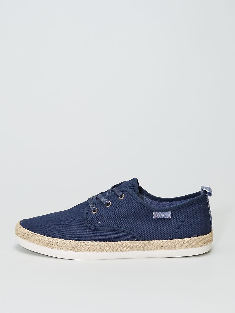 Sneakers espadrillas in jeans blu navy - Kiabi