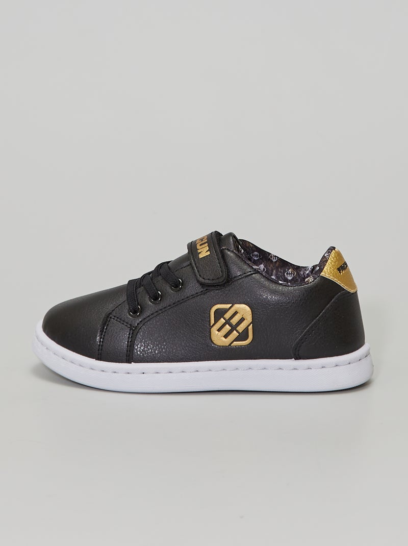 Sneakers 'Freegun' in similpelle nero - Kiabi