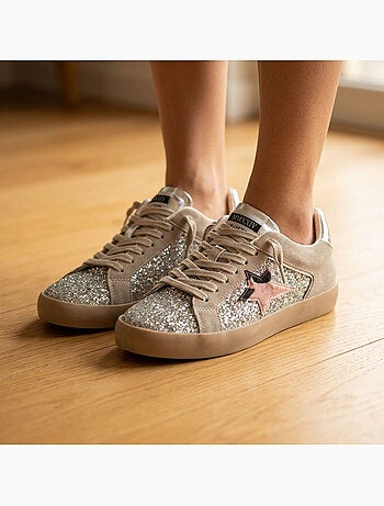 Sneakers Glitter Donna Stella Plateau MMXXIV OZABI