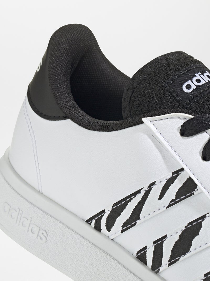 Sneakers 'Grand court' zebrate 'adidas' bianco - Kiabi