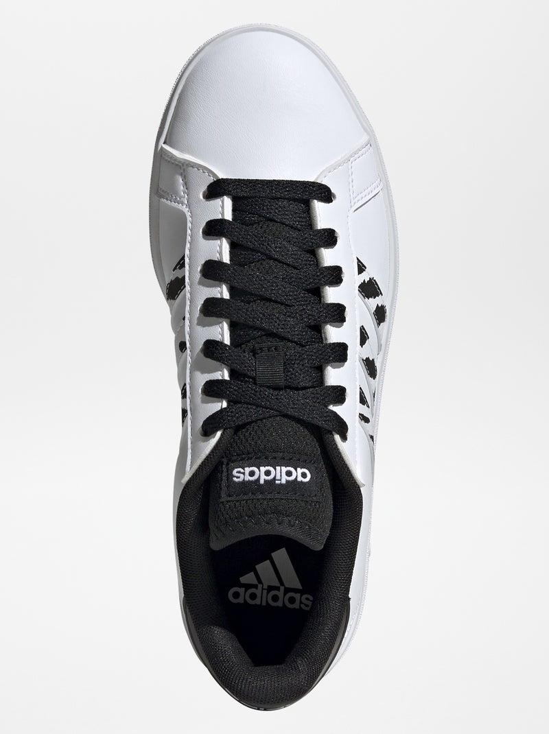 Sneakers 'Grand court' zebrate 'adidas' bianco - Kiabi