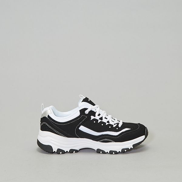 skechers womens i conik trainers black black