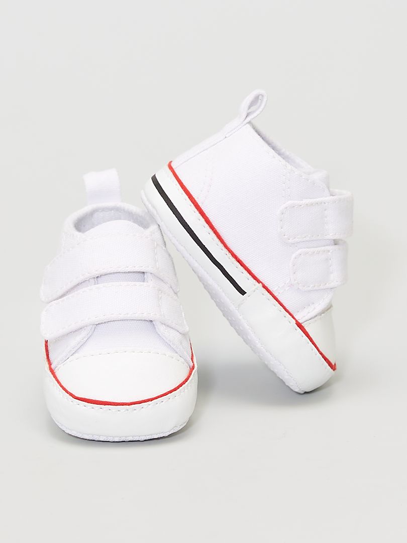 Sneakers in cotone bianco - Kiabi