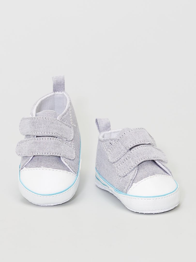 Sneakers in cotone grigio - Kiabi