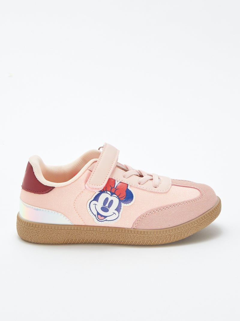 Sneakers in finto camoscio con paillettes 'Minnie' 'Disney' ROSA - Kiabi